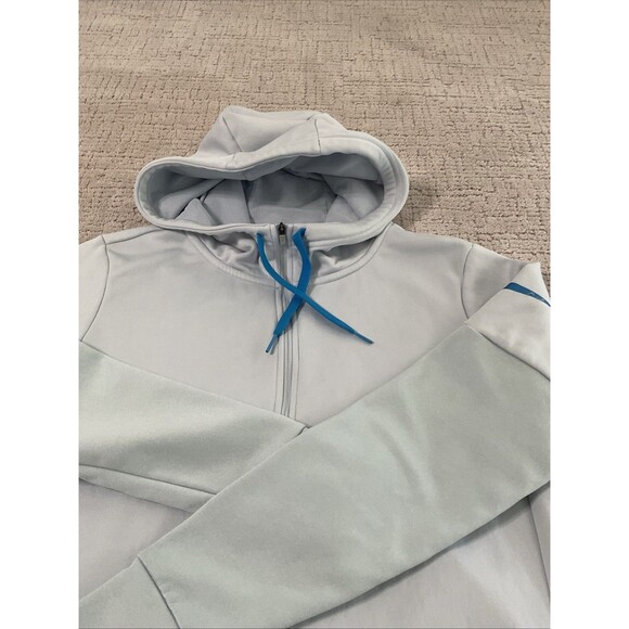 Nike Dri Fit Women’s Light Blue Hoodie Sweatshirt Zip Jacket Size S Platinum - Picture 7 of 11
